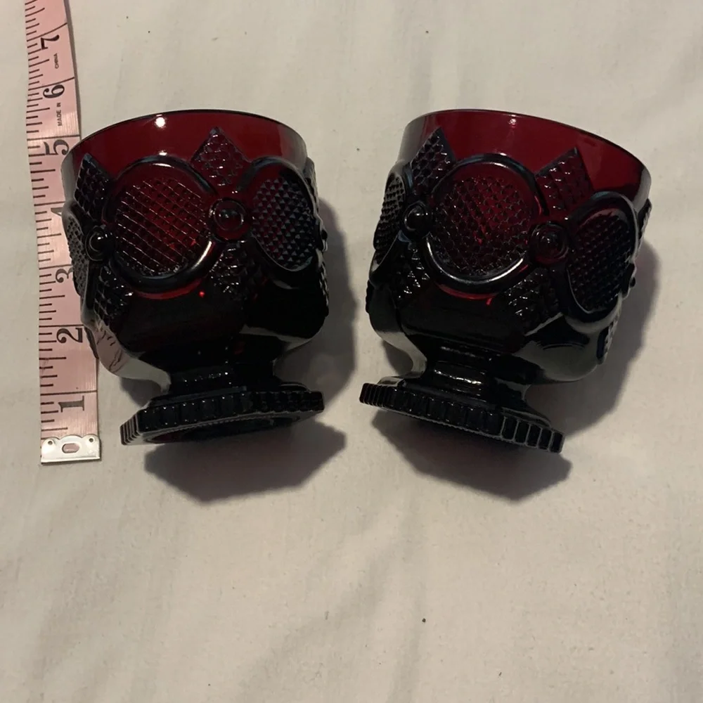 VTG AVON Ruby Goblets